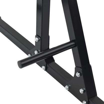 vidaXL Pull-Up Bar Station Manual Black 100.5 x 102 x 234.5 cm