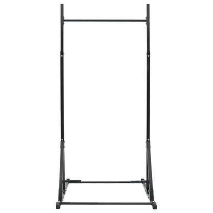 vidaXL Pull-Up Bar Station Manual Black 100.5 x 102 x 234.5 cm