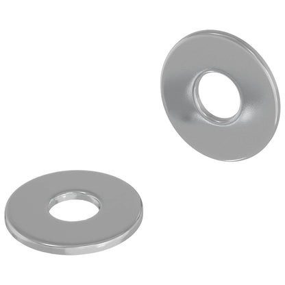 vidaXL Washers 2 pcs Silver 12 x 12 x 1.2 cm Iron