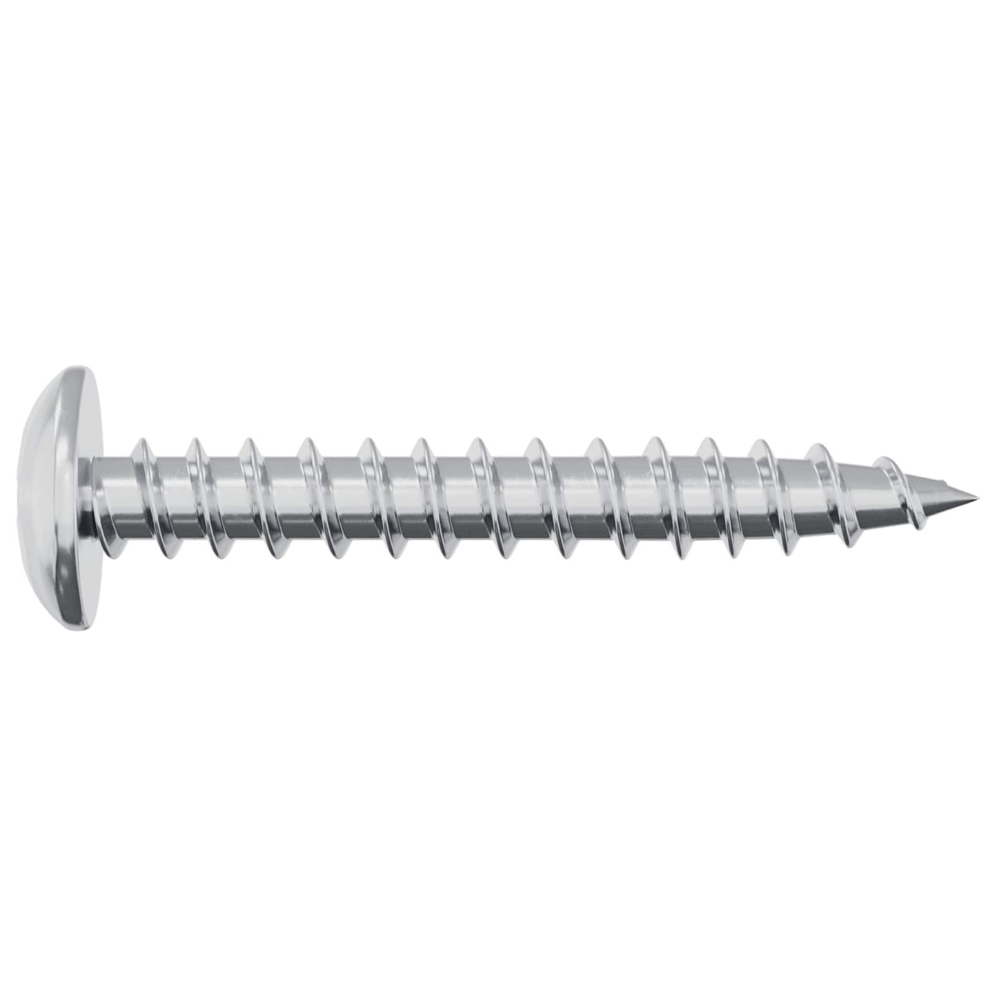 vidaXL Wood Screw 12 pcs Silver M4 x 28 mm Iron