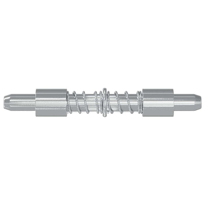vidaXL Latch 2 pcs Silver 46 x 17 x 1.2 mm Steel
