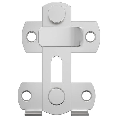 vidaXL Door Latch 12 pcs Silver 70 x 8 mm Steel