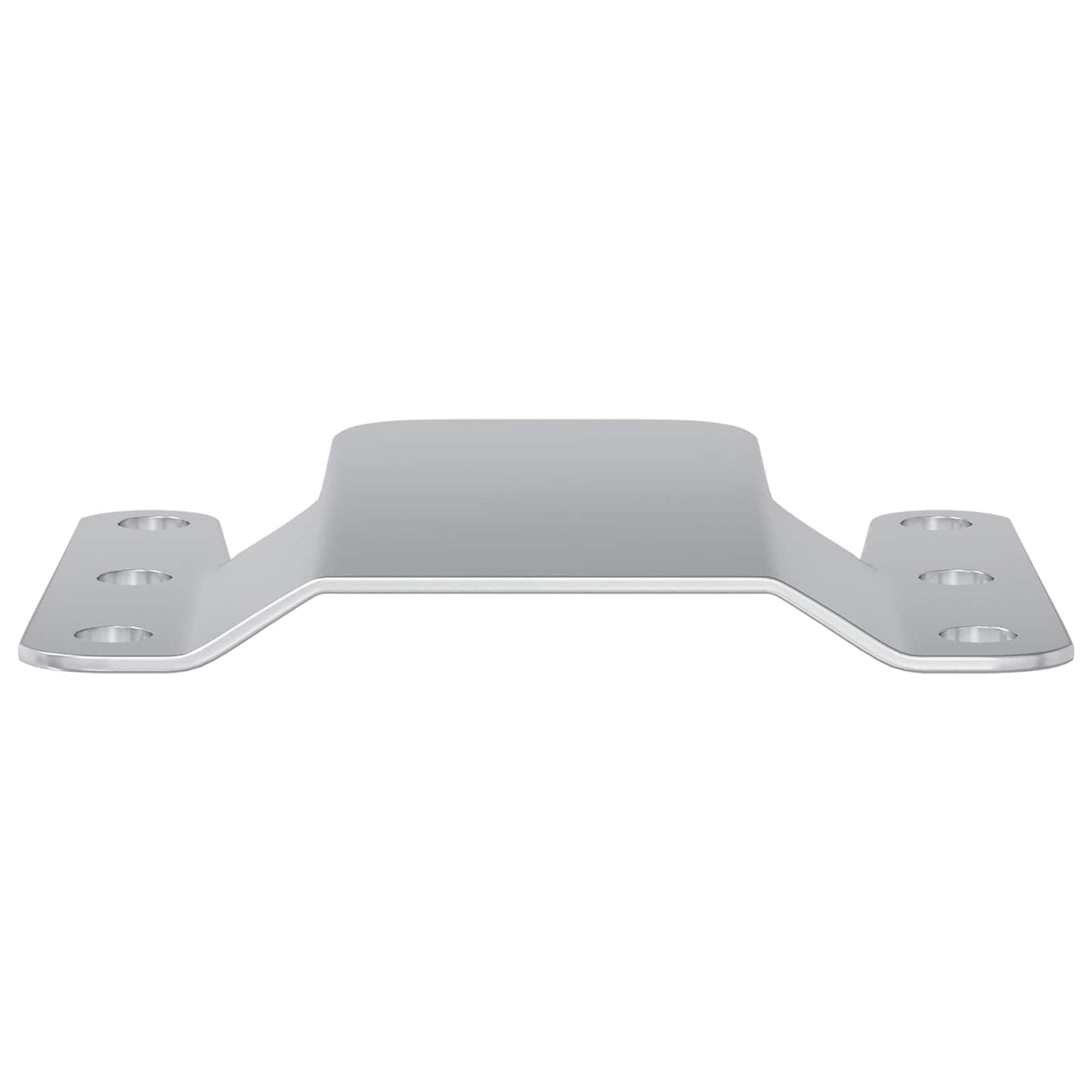 vidaXL Flush Mount Bracket 419 pcs Silver 75 x 66 x 1.4 mm Steel