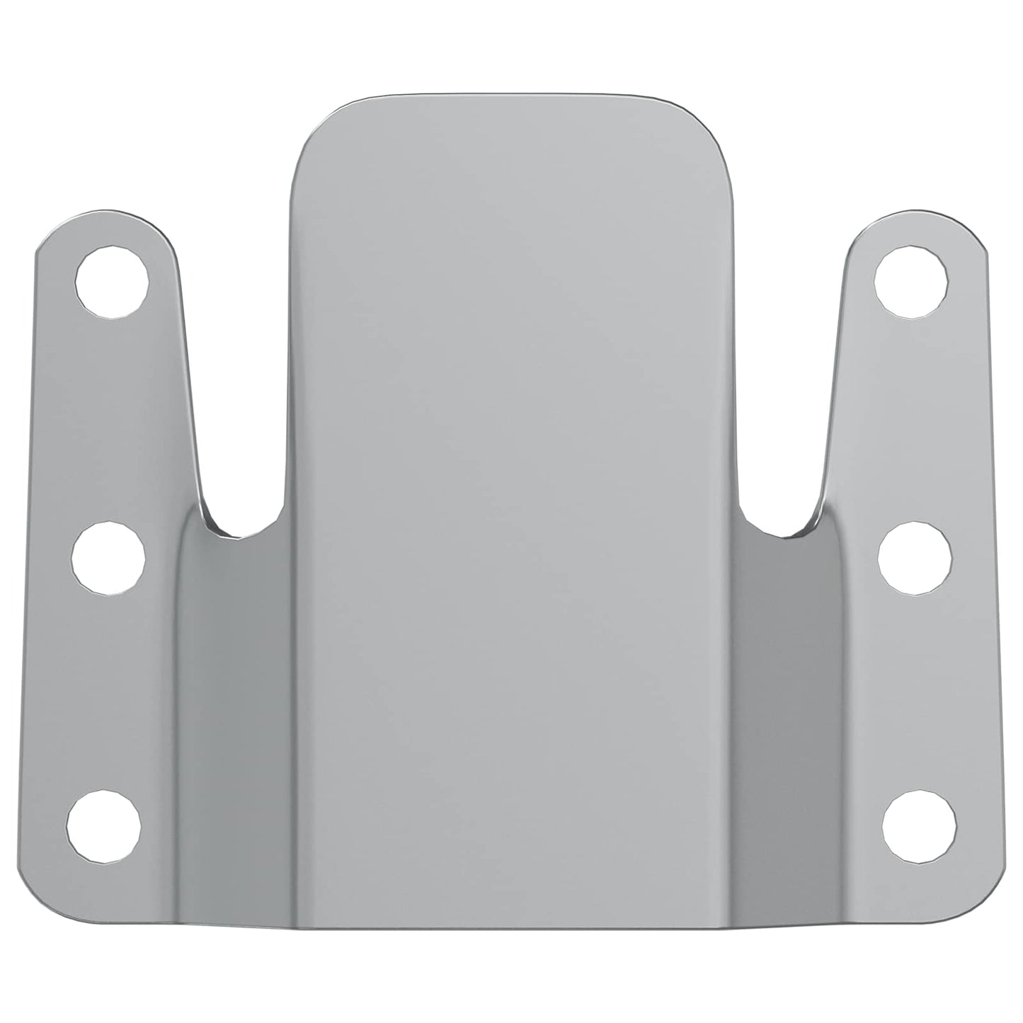vidaXL Flush Mount Bracket 419 pcs Silver 75 x 66 x 1.4 mm Steel