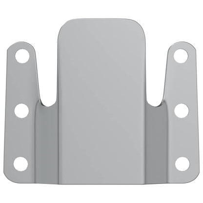 vidaXL Flush Mount Bracket 419 pcs Silver 75 x 66 x 1.4 mm Steel