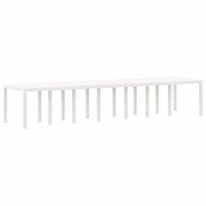 vidaXL Garden Table White 400 x 100 x 73 cm Poly Rattan