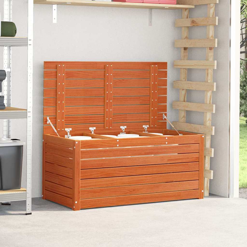 vidaXL Storage Box Wax Brown 101 x 50.5 x 46.5 cm Engineered wood