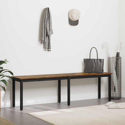 vidaXL Bench Smoke Oak 160 x 35 x 45 cm Engineered Wood