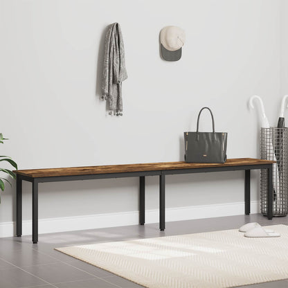 vidaXL Bench Smoke Oak 200 x 35 x 45 cm Engineered Wood