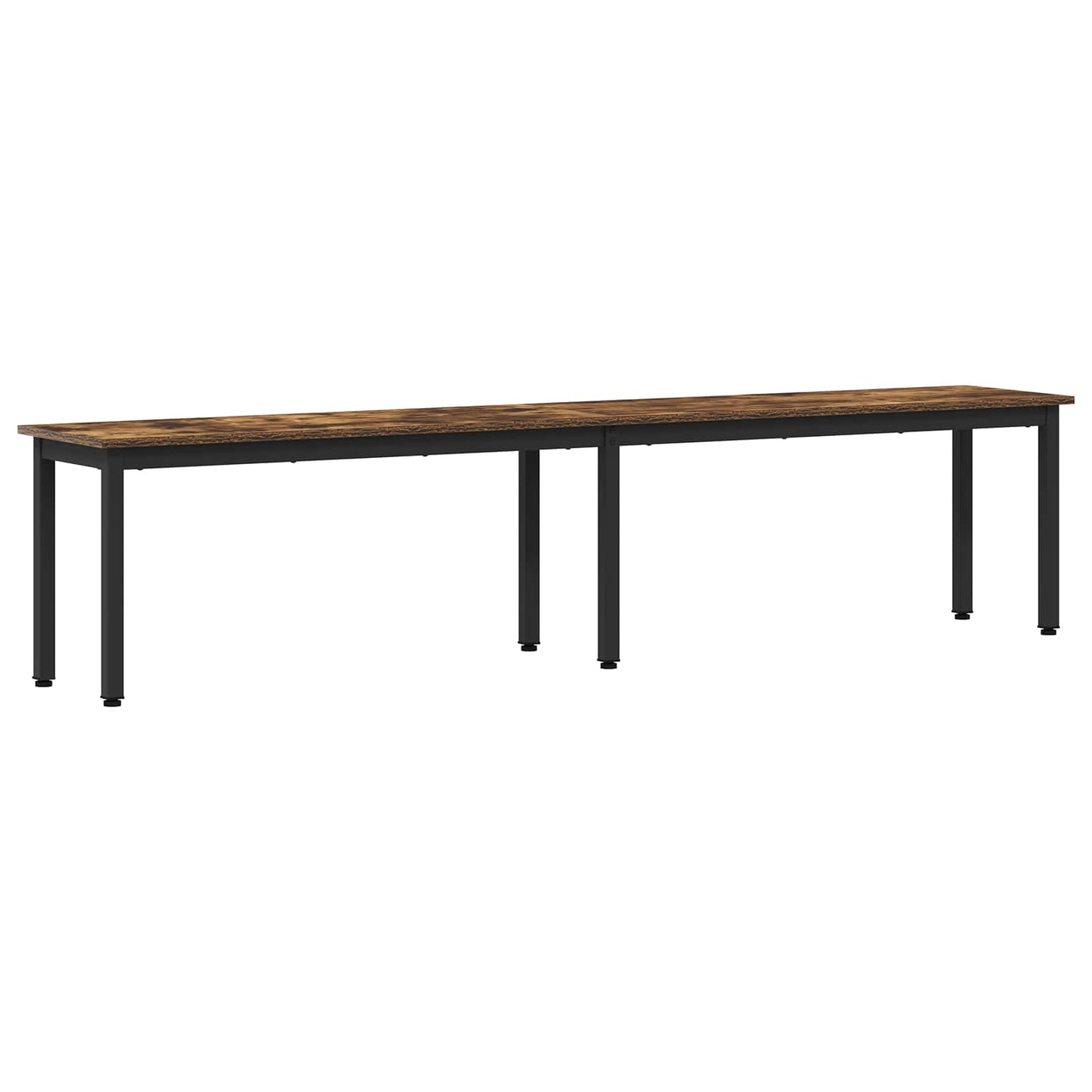 vidaXL Bench Smoke Oak 200 x 35 x 45 cm Engineered Wood