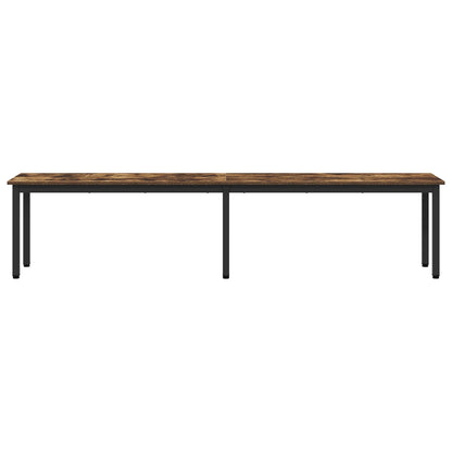 vidaXL Bench Smoke Oak 200 x 35 x 45 cm Engineered Wood