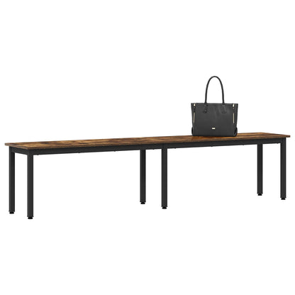vidaXL Bench Smoke Oak 200 x 35 x 45 cm Engineered Wood