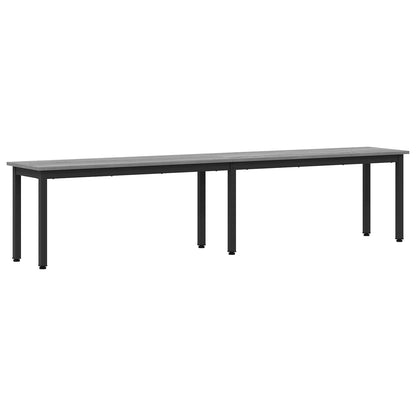vidaXL Bench Grey Sonoma 200 x 35 x 45 cm Engineered Wood