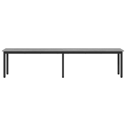 vidaXL Bench Grey Sonoma 200 x 35 x 45 cm Engineered Wood