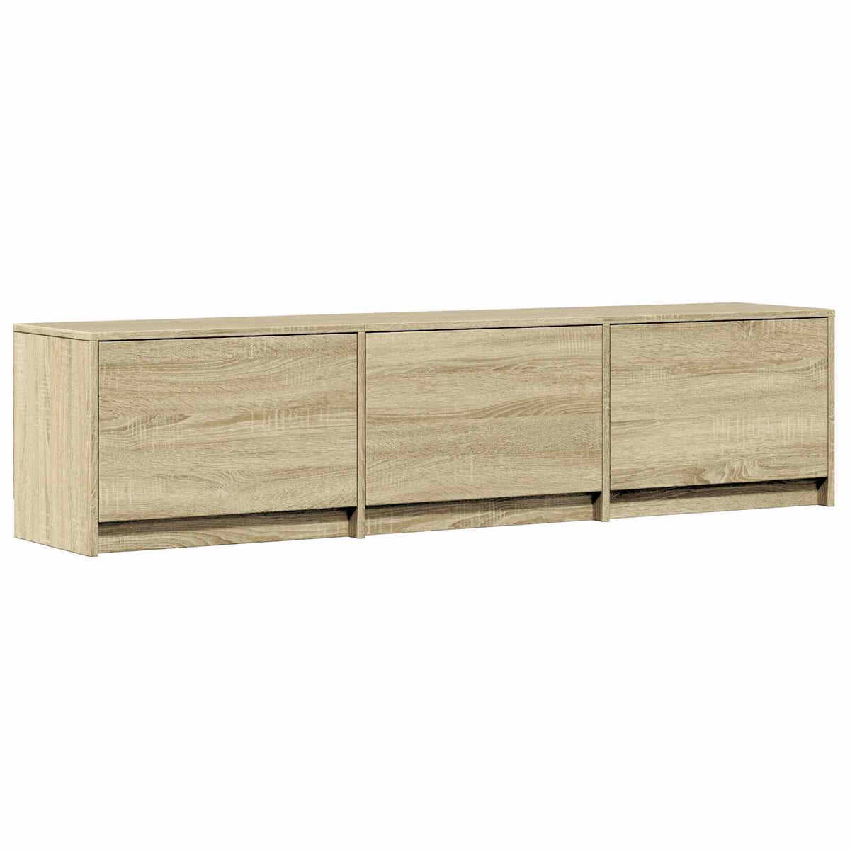 vidaXL TV Cabinet with LED Sonoma Oak 165 x 34 x 40 cm Engineered Wood