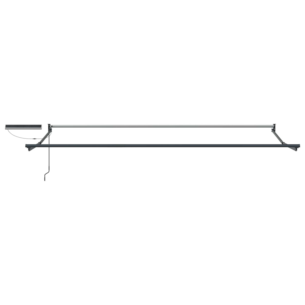 vidaXL Electric Retractable Awning Yellow, Grey and Anthracite 5 x 3 m