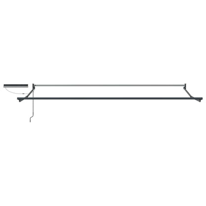 vidaXL Electric Retractable Awning Yellow, Grey and Anthracite 5 x 3 m