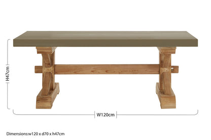 Pompeii Wooden Coffee Table