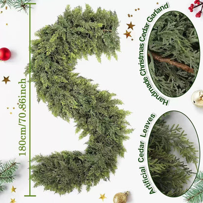 Christmas Holiday Simulation Soft Rubber Hand Feeling Cedar Table Decorative Ornament