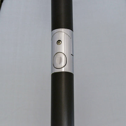 Outsunny 2.5m Tilting Parasol, with Pleated Canopy - Light Grey