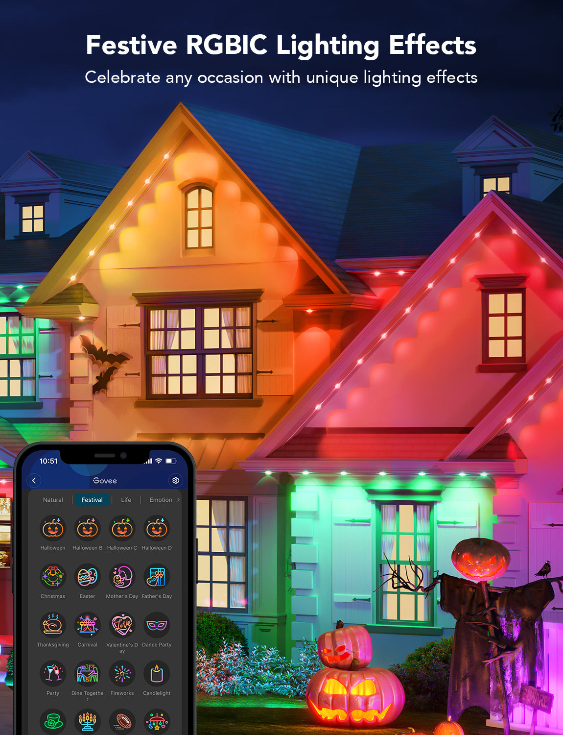 GOVEE RGBIC PERM OUTDOOR LIGHTS 15M IP67
