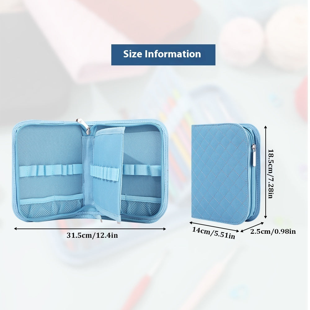 Crochet Knitting Tool Multi-layer Storage Bag
