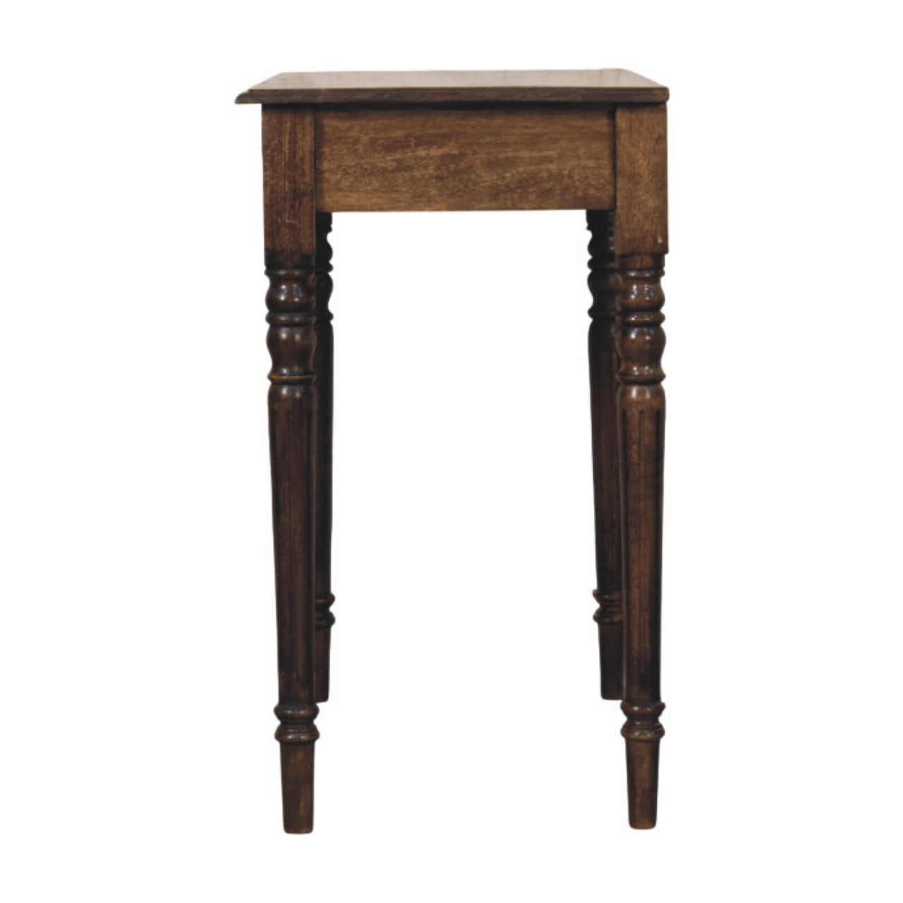 Artisan Furniture Solid Wood Heritage Turned-Leg Desk, 1 Drawer, Brown
