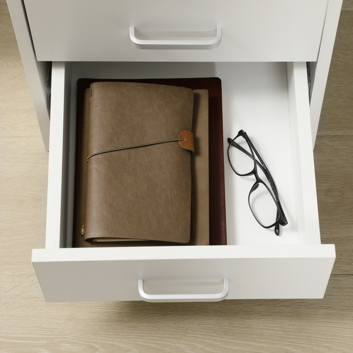 Computer Desk Writing Desk with Five Drawers for Home Office White