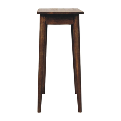 Artisan Furniture Solid Wood Nordic Writing Desk in Classic Grey, 1 Drawer, Brown