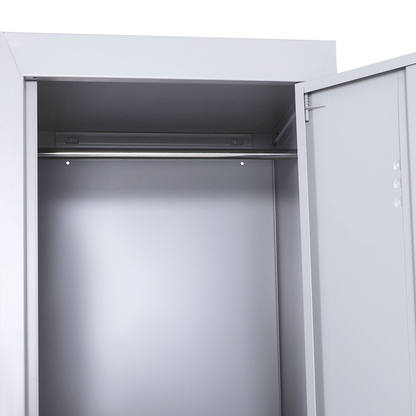 1.8m Locker Office Cabinet Storage Cold Rolled Steel  Storage Shelves Vinsetto