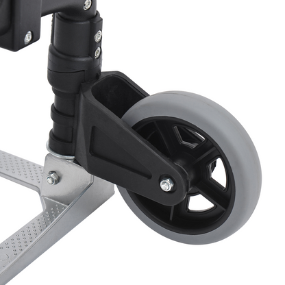 HOMCOM Heavy Duty Aluminium Foldable Hand Truck Trolley, 70KG Load Capacity