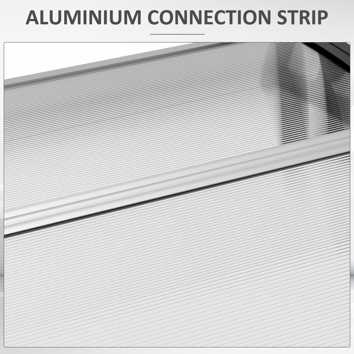Front Door Canopy, Outdoor Awning, 300 x 100cm Rain Shelter Clear 300x100