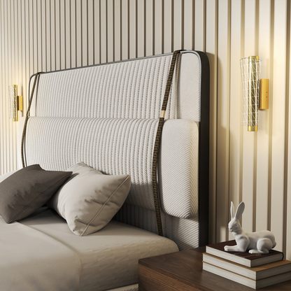 HOMCOM Led Wall Lamp 2 Pack, Modern Indoor Geometric Wall Light, Gold Tone