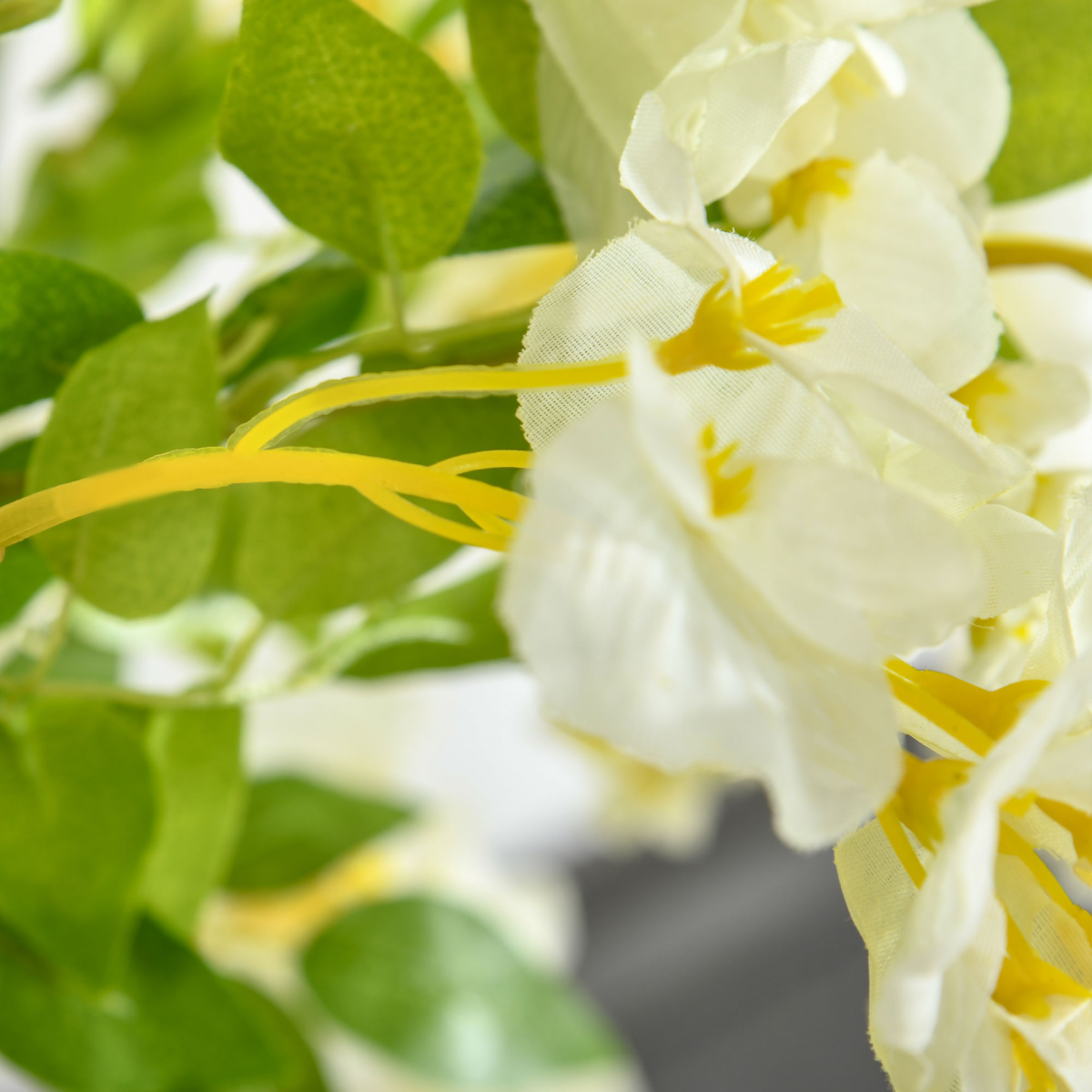 Artificial Realistic White Wisteria Tree Faux Decorative Plant, 160cm HOMCOM