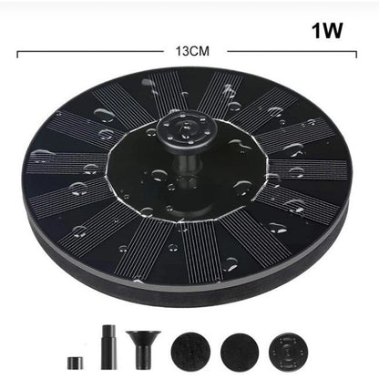 Solar Water Mercury Garden Miniature Floating Fountain