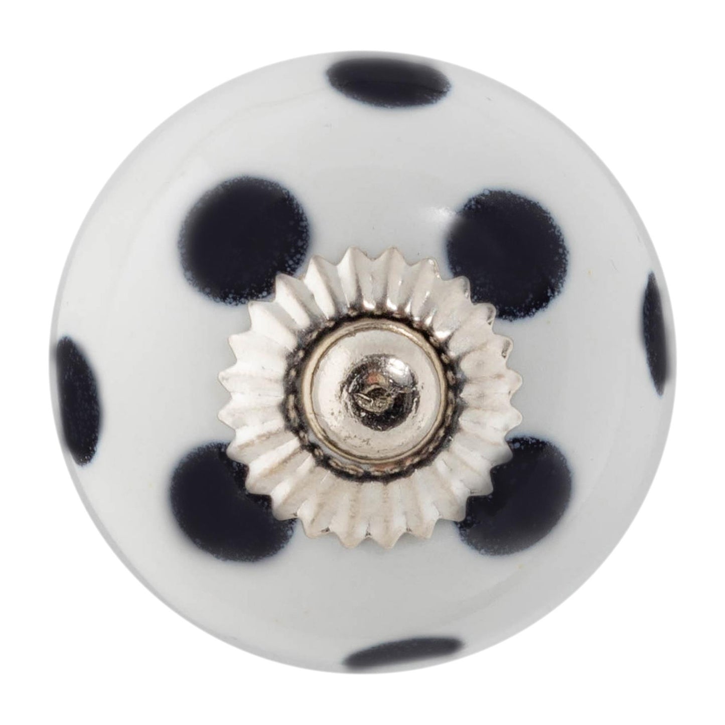 Round Spot Ceramic Cabinet Knob