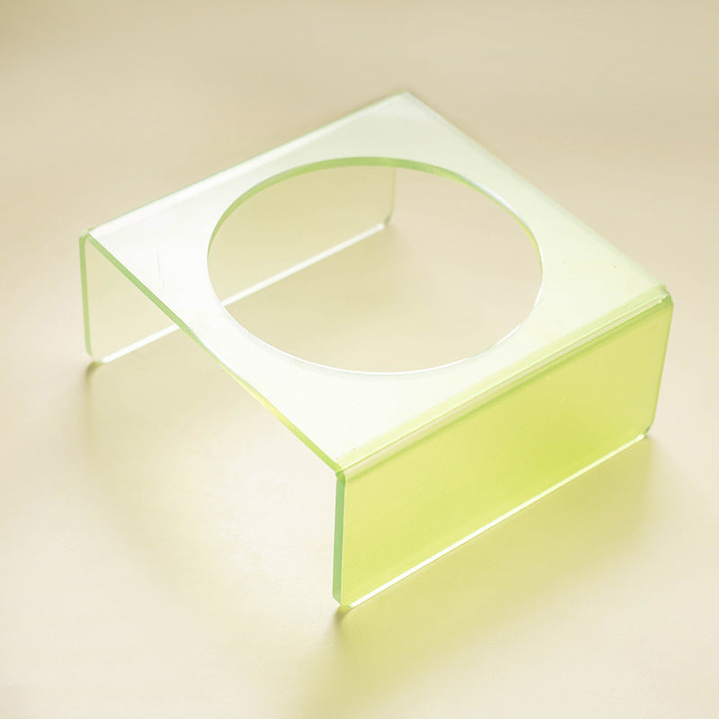 Cat Bowl Rack Acrylic Dog Bowl Anti-tumble