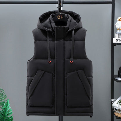 Camouflage Cotton-padded Casual Plus Size Waistcoat Vest