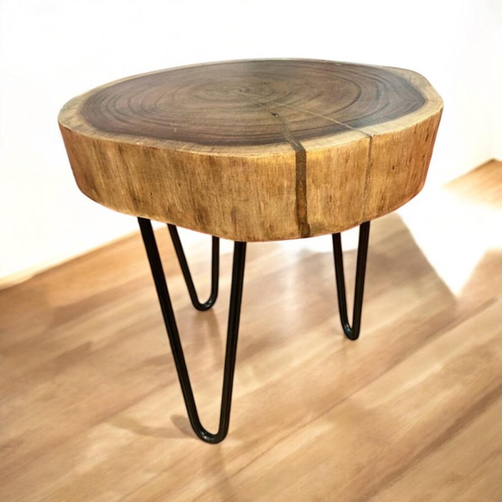 Elegant and Durable 40CM Wooden Round Stool - Solid Wood Construction with Smooth Finish Functional and Decorative Use for Home, Kitchen, or Living Room Seating