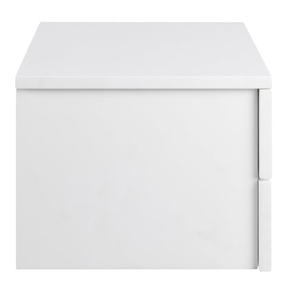 Avignon Bedside Table with 2 Drawers in White