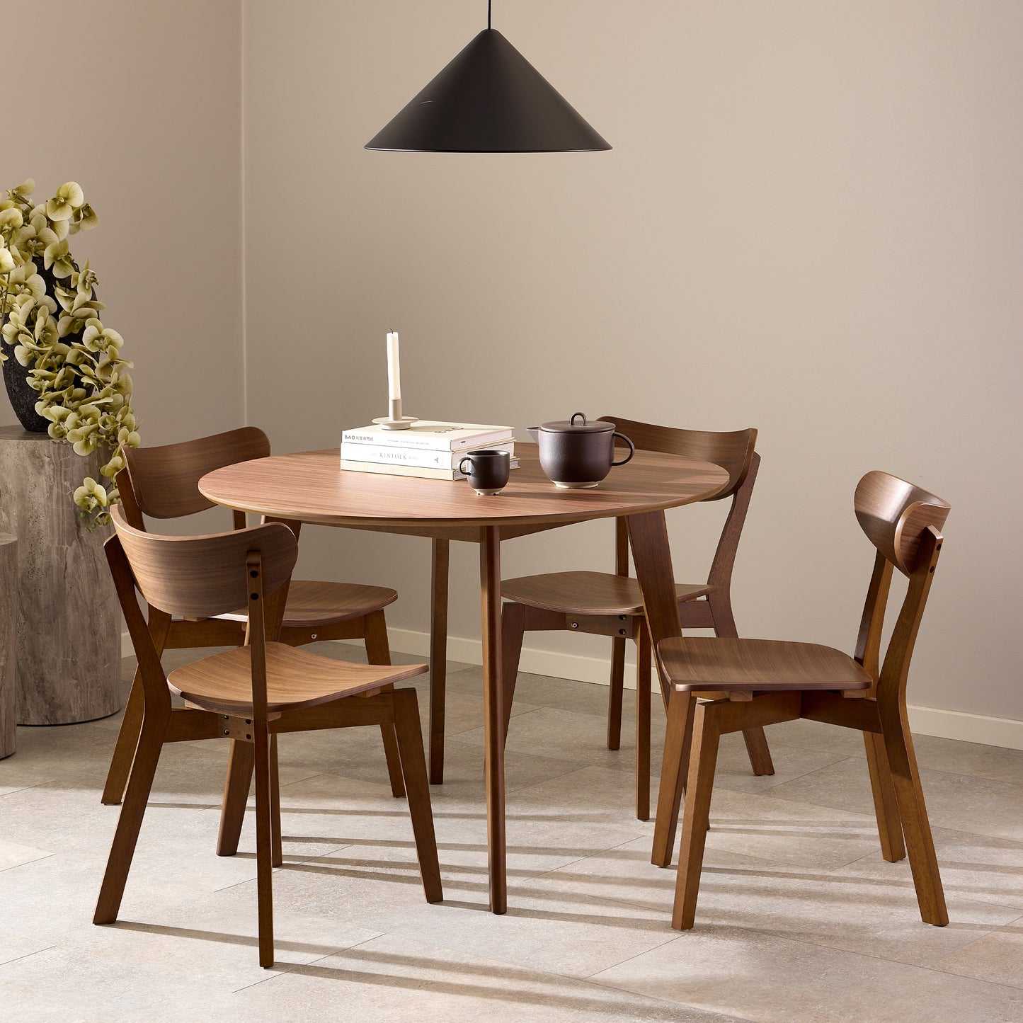 Roxby Dining Chairs in Walnut Set of 2
