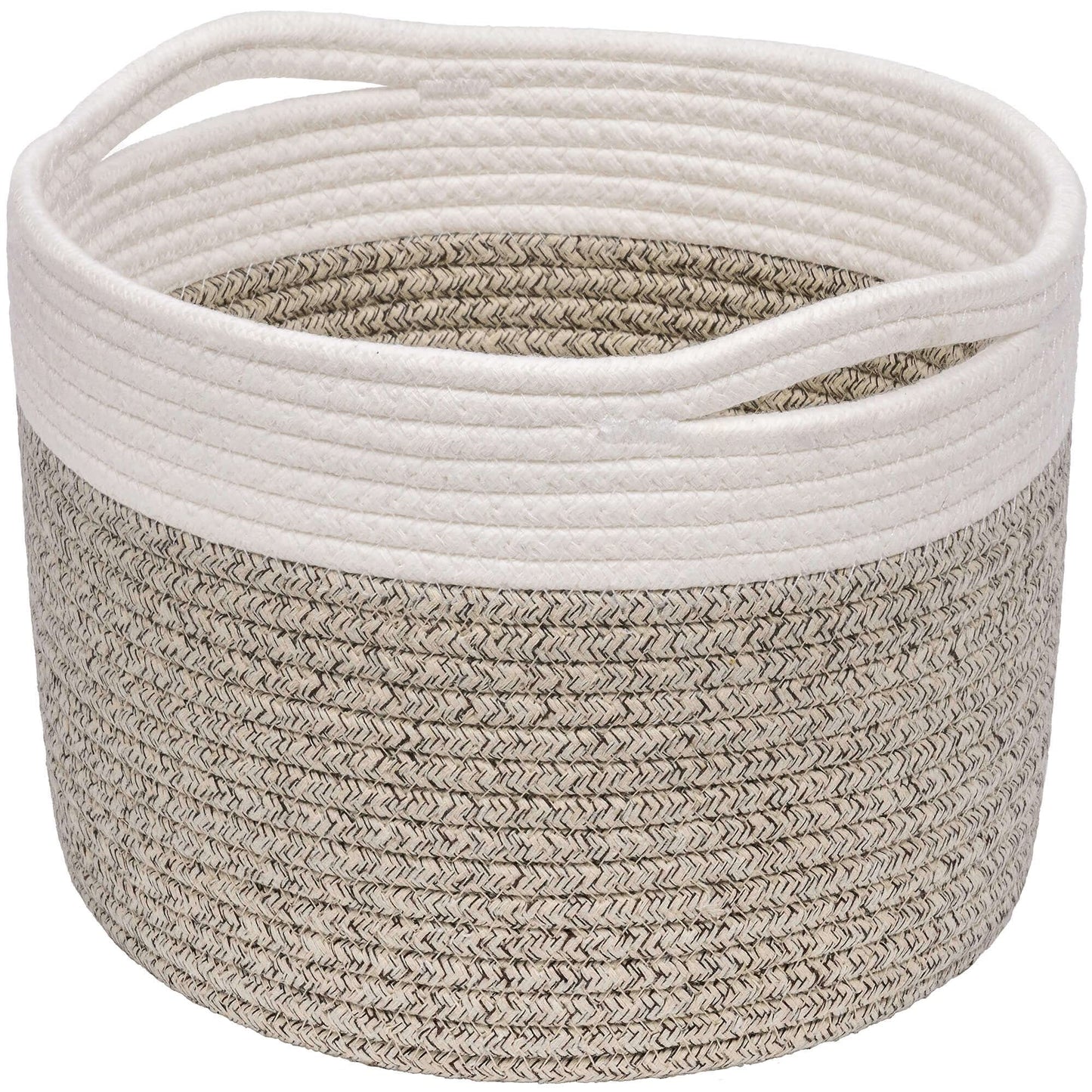 TIMEYARD Small Cotton Rope Basket Storage Basket for Shelves Toy Organiser