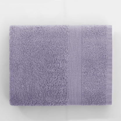 DecoKing Set of 6 Cotton Quality 525 g/m² 4 Hand Towels 50 x 100 cm and 2 Bath Towels 70 x 140 cm Purple Absorbent Marina
