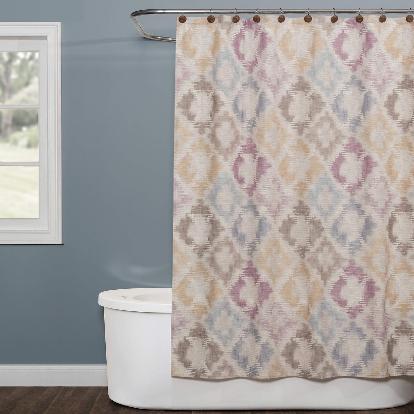 SKL Home by Saturday Knight Ltd. Davidson Fabric Shower Curtain, Multicolored 70x72