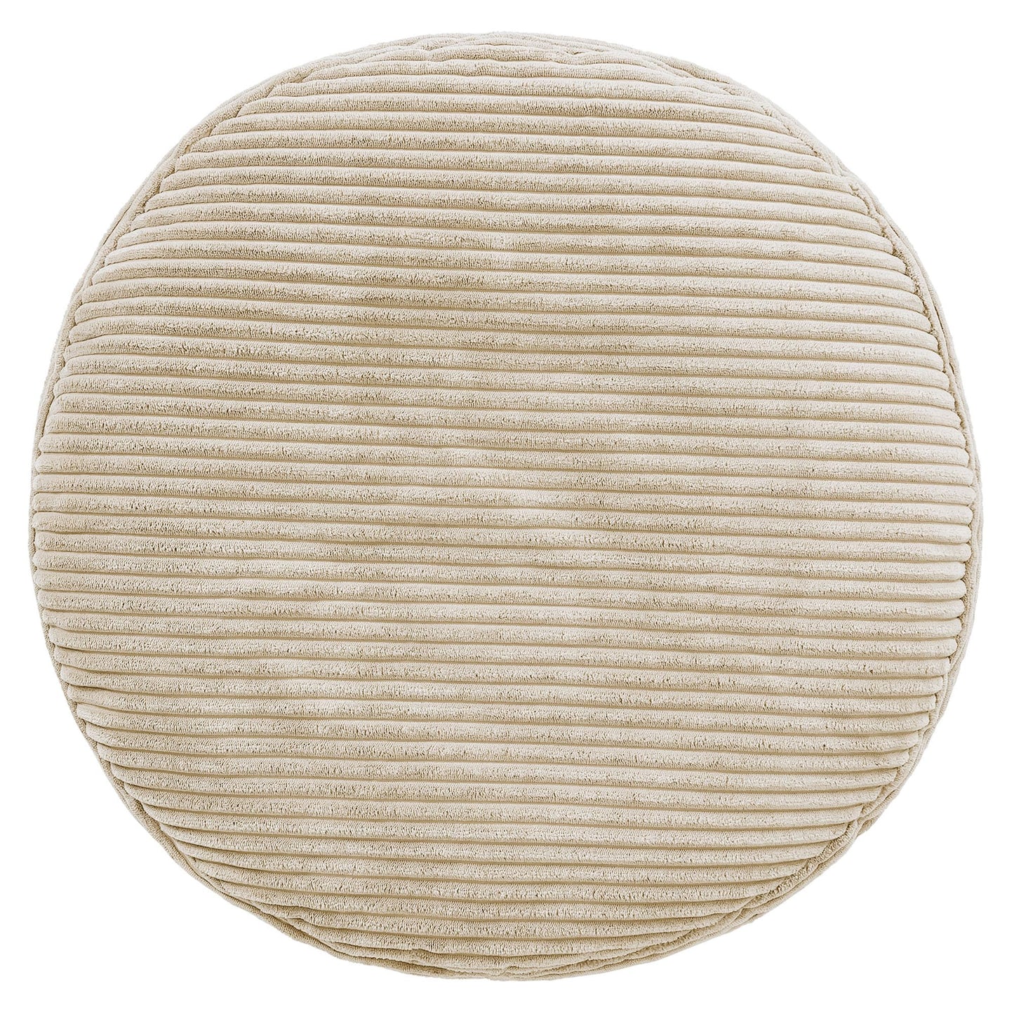 icon Milano Large Cord Bean Bag Footstool with Filling Included, Beige
