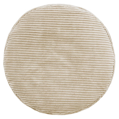 icon Milano Large Cord Bean Bag Footstool with Filling Included, Beige