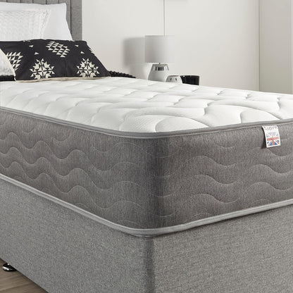 Aspire Beds 3 Layer Double Comfort Fillings & AC Aspire-Cool Touch Long Wave Sleep Surface Hybrid Bonnell Sprung & Memory Foam Premium Mattress