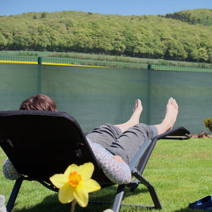 Relaxdays Fence Netting, Privacy Shield For Fences & Railing, HDPE Net, UV-resistant, Weatherproof, 1.2 x 10 m, Green