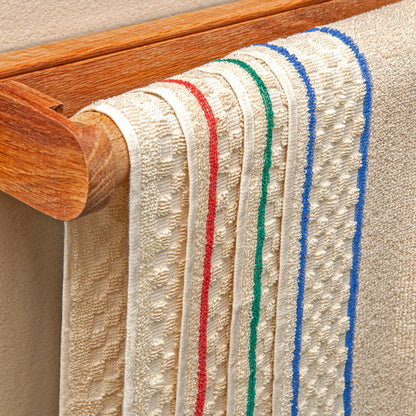 aztex Traditional 100% Cotton Roller Towels - Blue Stripe