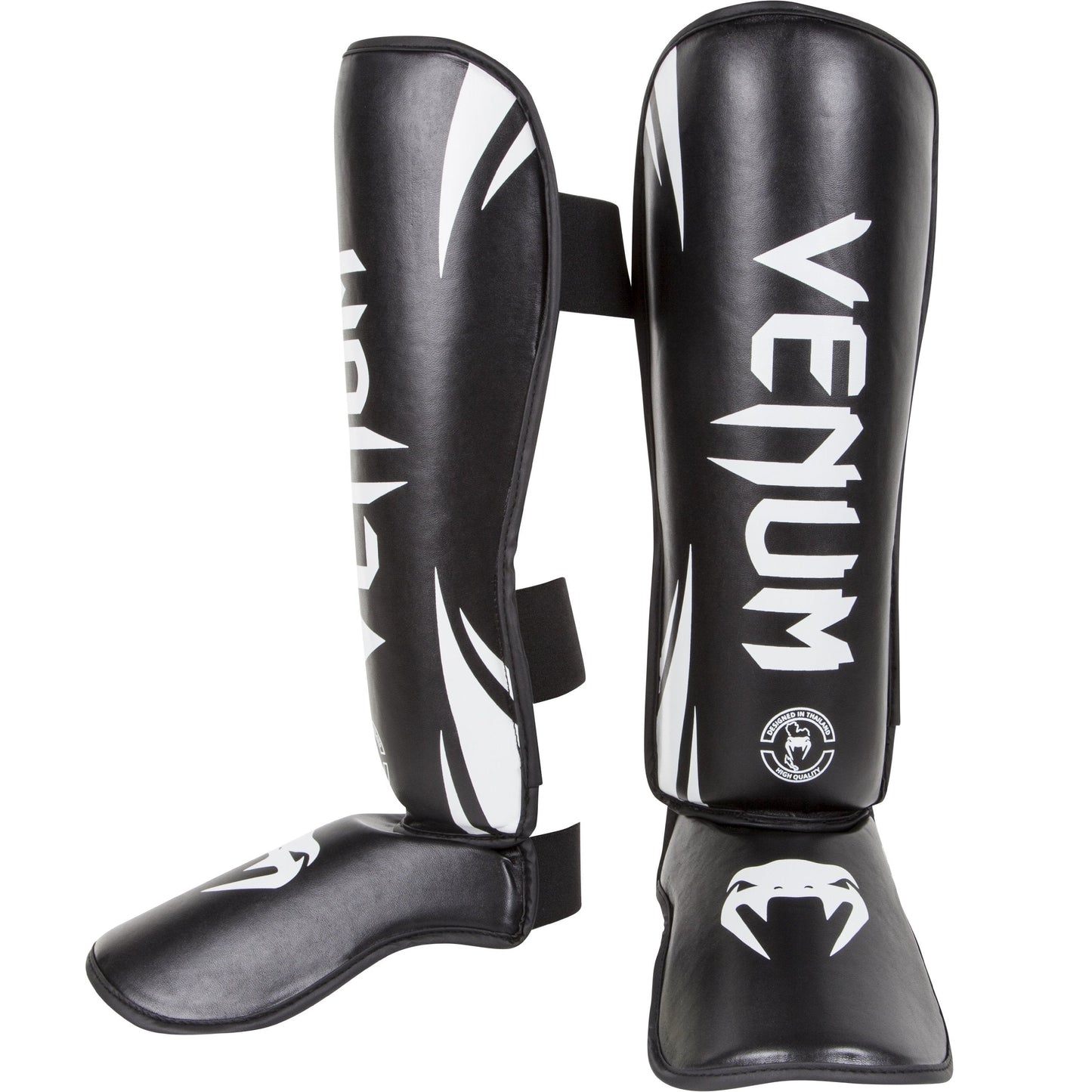 Venum, Challenger Standup Shin Guards, Men's, M, Black